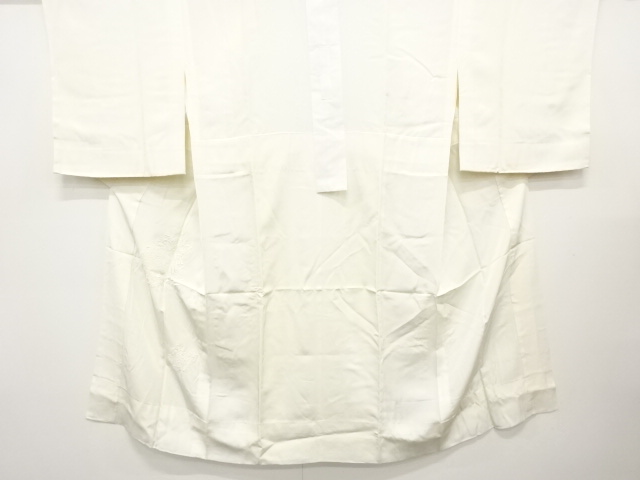 未使用品　鳳凰に草花模様　刺繍　単衣長襦袢